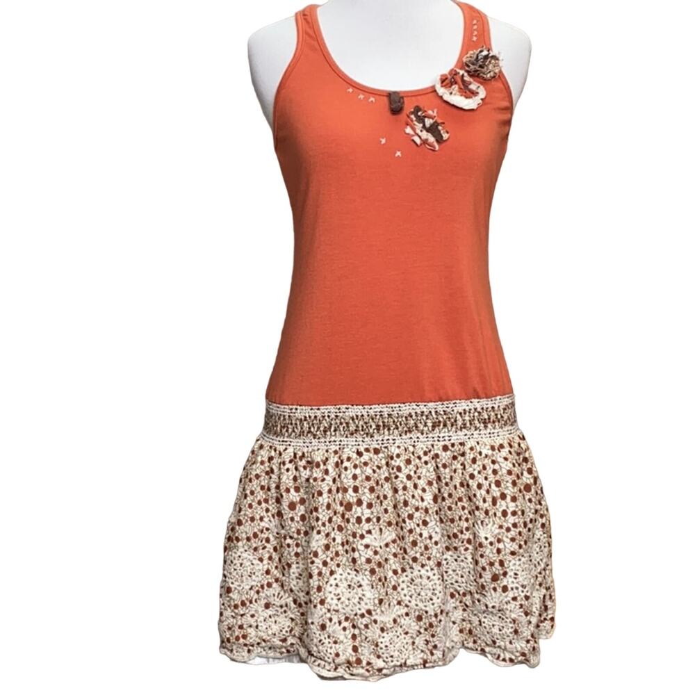 Maxinne Mode Fabric Flower Dress